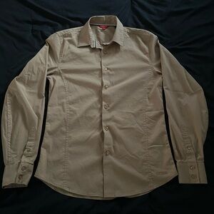 Guess Men's Dress Shirt - Khaki/Tan